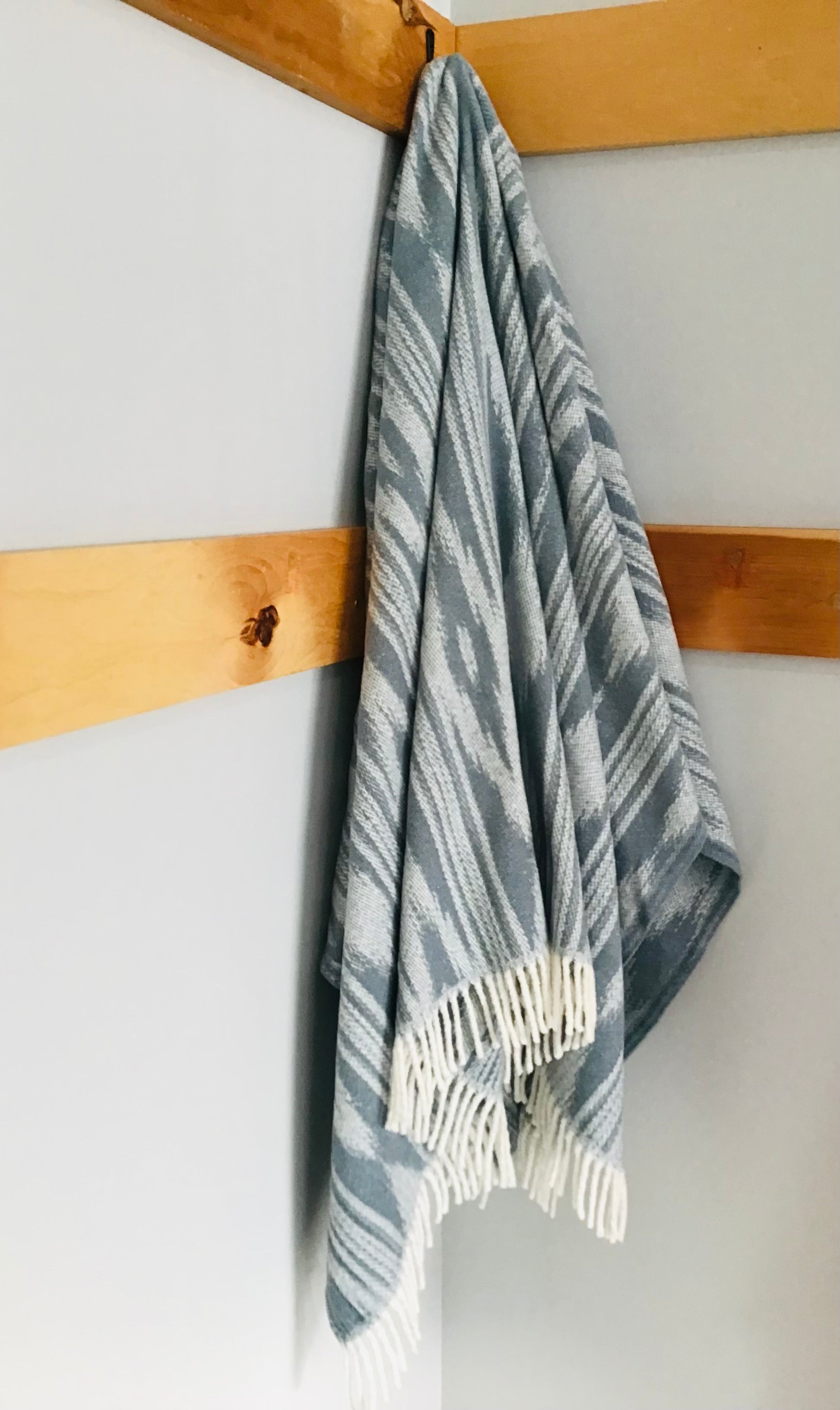 Jeté décoratif Formentera bleu azur