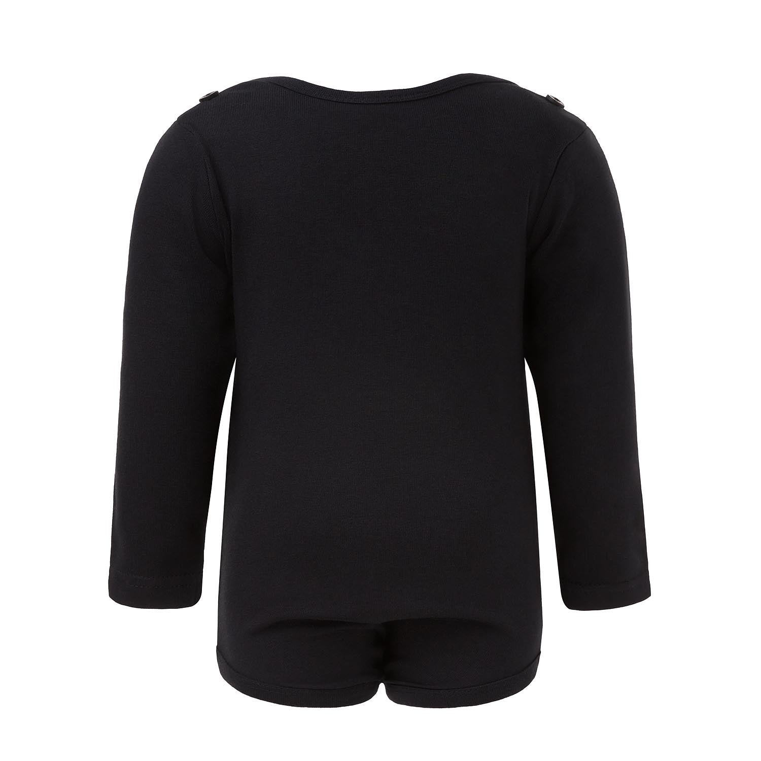 Black Onesie with Green Elements-1