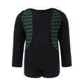 Black Onesie with Green Elements-0
