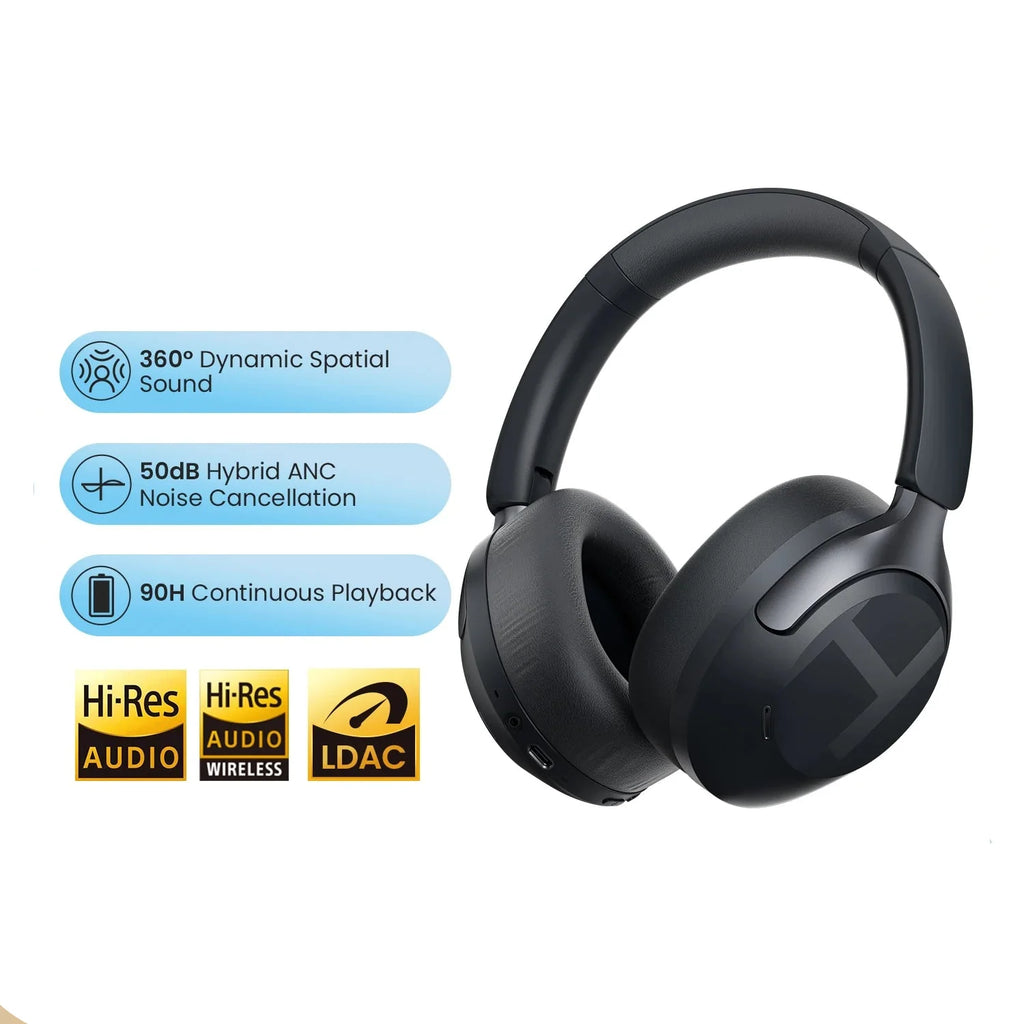 NNEOBA Wireless Noise Cancellation Headphone Black-1