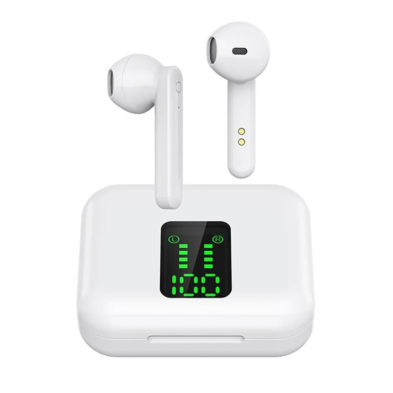 NNEDSZ Wireless Bluetooth Earphones With Charging Box & Led Display-0