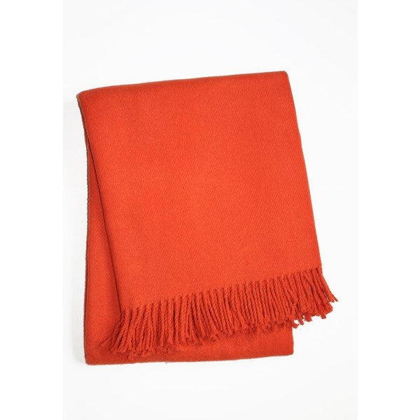 Jeté décoratif Basic plaid orange