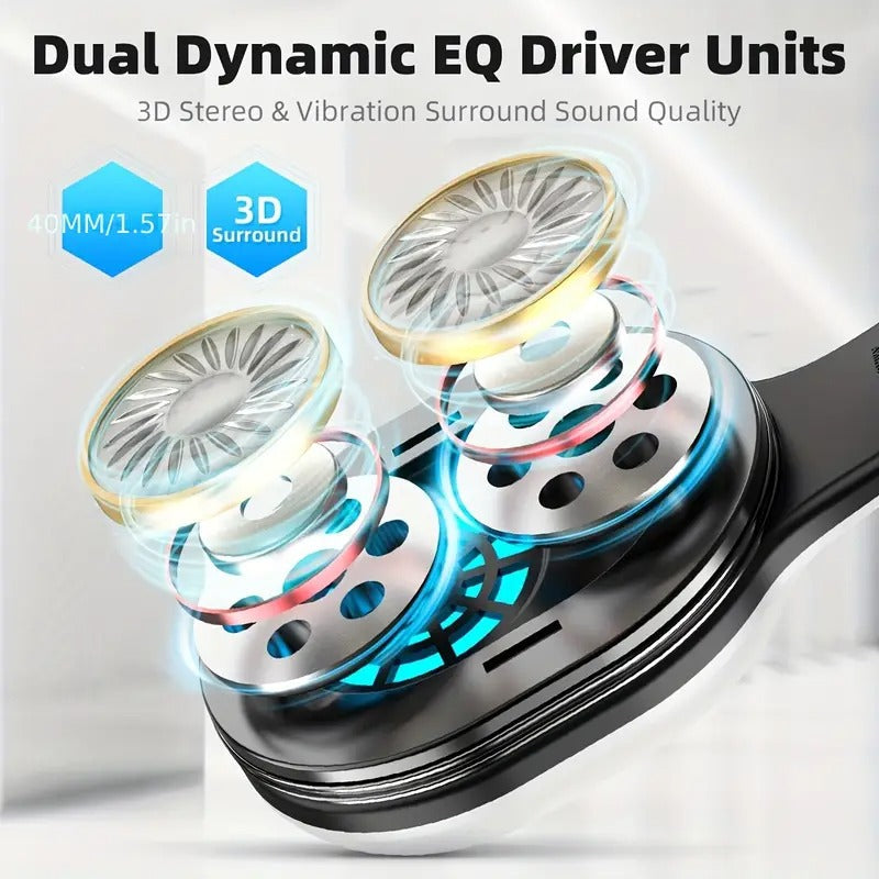 NNETM Pro Wireless Gaming Headset with Detachable Microphone-2