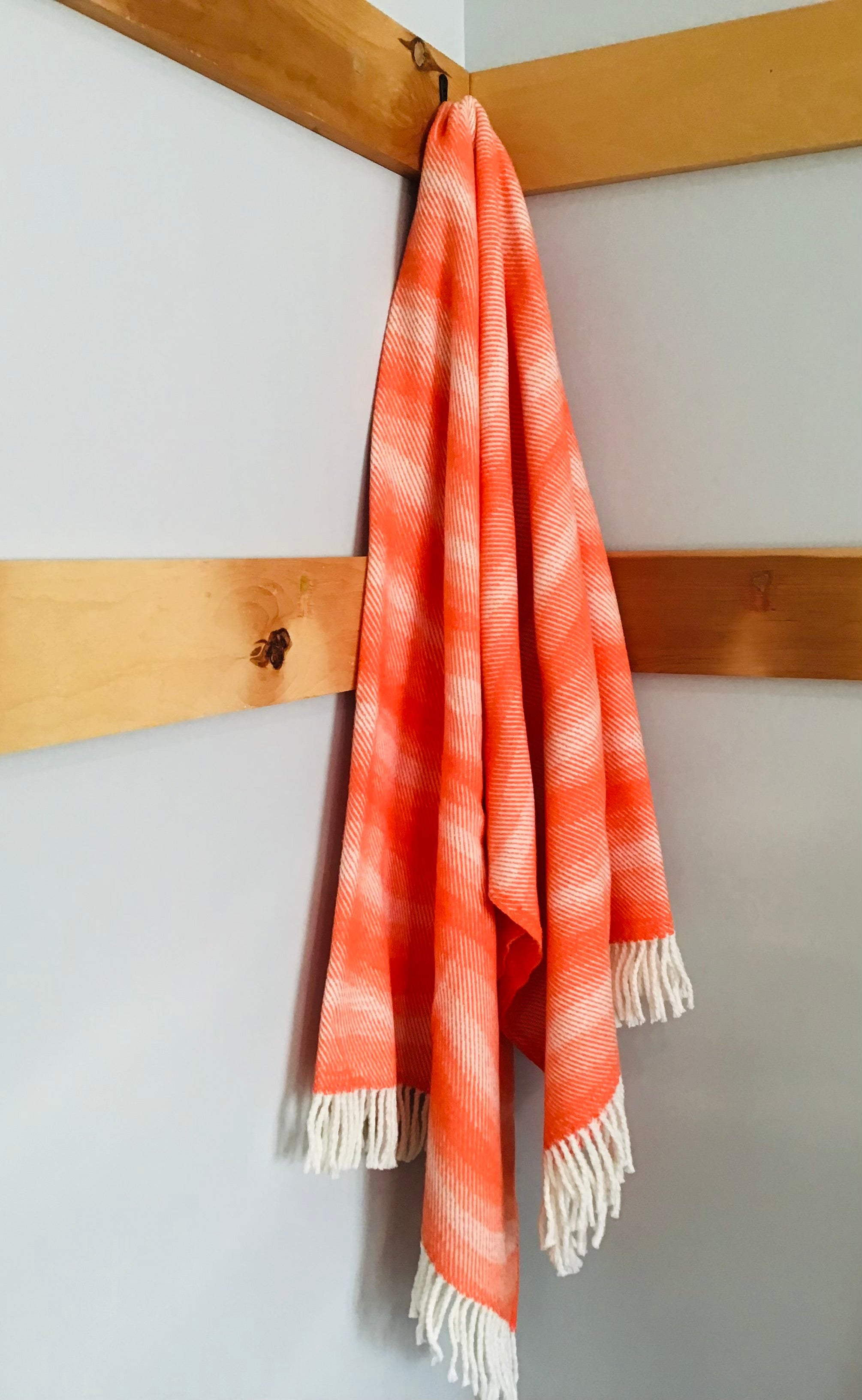 Jeté décoratif Wave orange